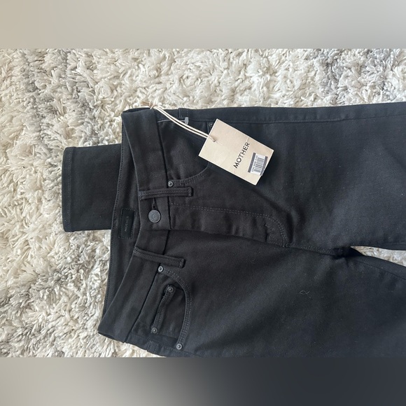 Mother High Waisted Looker skimp jeans black size 23 - Picture 5 of 8